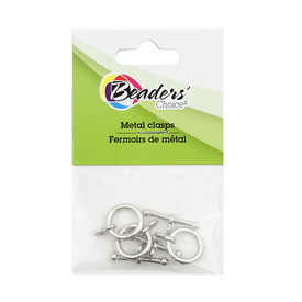 BC1-1702-0901-WH - Metal Toggle Clasp 12mm Nickel 3pcs BC1-1702-0901-WH,Findings,Beaders' Choice,12mm,Metal,Toggle Clasp,12mm,Grey,Nickel,Metal,3pcs,China,Off Price Policy,montreal, quebec, canada, beads, wholesale