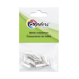 BC1-1703-0285-SL - Metal ''U'' Connector Corrugated 5X13mm Silver Nickel Free 20pcs BC1-1703-0285-SL,Findings,Connectors,20pcs,Metal,''U'' Connector,Corrugated,5X13MM,Grey,Silver,Metal,Nickel Free,20pcs,China,Off Price Policy,montreal, quebec, canada, beads, wholesale