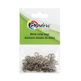 BC1-1707-0301-OXBR - Metal Jump Ring 5mm Antique Brass Nickel Free 100pcs BC1-1707-0301-OXBR,Findings,Beaders' Choice,5mm,Metal,Jump Ring,5mm,Antique Brass,Metal,Nickel Free,100pcs,China,Off Price Policy,montreal, quebec, canada, beads, wholesale