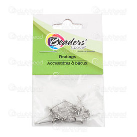 BC1-1708-0311-WH - Metal Cup Earring 4mm Nickel Nickel Free 20pcs BC1-1708-0311-WH,Beaders' Choice,montreal, quebec, canada, beads, wholesale