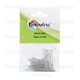 BC1-A-1714-0105 - Beaders' Choice Metal Head Pin 16mm Natural Wire Size 0.7mm 60pcs BC1-A-1714-0105,Metal,Head Pin,16MM,Grey,Natural,Metal,Wire Size 0.7mm,60pcs,China,Beaders' Choice,montreal, quebec, canada, beads, wholesale