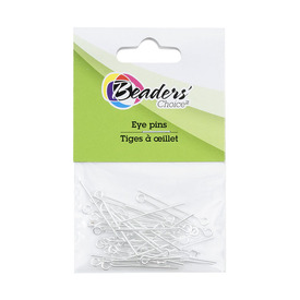 BC1-A-1714-0211 - Beaders' Choice Metal Eye Pin 25mm Silver Wire Size 0.7mm 40pcs BC1-A-1714-0211,Findings,40pcs,Metal,Eye Pin,25MM,Grey,Silver,Metal,Wire Size 0.7mm,40pcs,China,Beaders' Choice,montreal, quebec, canada, beads, wholesale