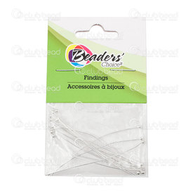 BC1-A-1714-0321 - Metal Ball Pin 50mm Silver Wire Size 0.5mm 25pcs BC1-A-1714-0321,Findings,montreal, quebec, canada, beads, wholesale