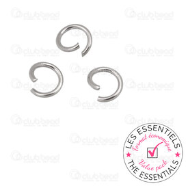 E-1720-0023 - HORS POLITIQUE Acier Inoxydable 304 Anneau Simple 8mm Diamètre du fil 1.2mm (16ga) Naturel 500pcs E-1720-0023,Acier inoxydable,montreal, quebec, canada, beads, wholesale