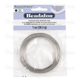 JMBT-1ZXLG - Beadalon Fils Mémoire Acier Inoxydable Bracelet 7x0.6cm 1 oz (28.3 g) É-U JMBT-1ZXLG,beadalon,montreal, quebec, canada, beads, wholesale