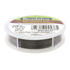 JW03T-1 - Beadalon Tigertail 7 Strands 0.46mm Natural 100 Ft USA JW03T-1,Tigertail,7 Strands,0.46mm,Natural,100 Ft,USA,Beadalon,Tigertail,montreal, quebec, canada, beads, wholesale