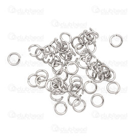 T-1707-0303-WH - Metal Jump Ring 7MM Nickel Nickel Free 250pcs T-1707-0303-WH,Findings,Rings,montreal, quebec, canada, beads, wholesale