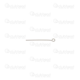 T-1720-0197-01 - Stainless Steel 304 Eye Pin 25mm Natural Wire Size 0.7mm 250pcs T-1720-0197-01,montreal, quebec, canada, beads, wholesale