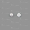 Perle d\'Eau Douce 5-6mm Argent  Demi-Percé 10pcs 1113-0120-03