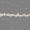 Perle d'Eau Douce Bille Patate 4x4.5-5mm Blanc 30/70 Trou 0.5mm Corde 13po !QUANTITE LIMITEE! 1113-0807-WH