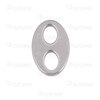 Stainless Steel 304 Link Coffe Bean 15x10x2mm Flat Natural 20pcs 1720-2612-15F